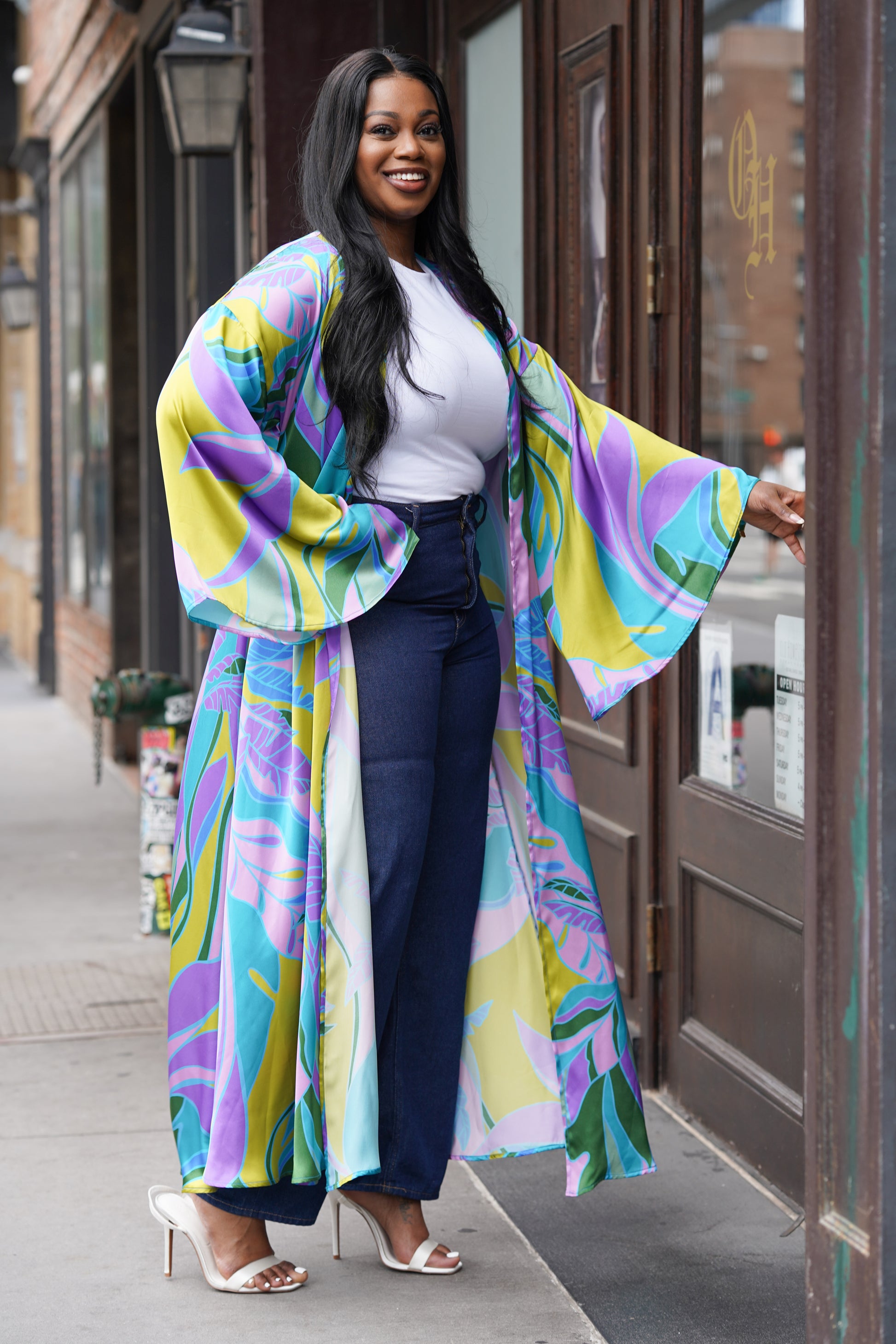 silk, women's kimono, kimono, duster, women's fashion, slow fashion, fashion, made to order, made to measure, emerging designer, sustainable fashion, women's clothes, fashion designer