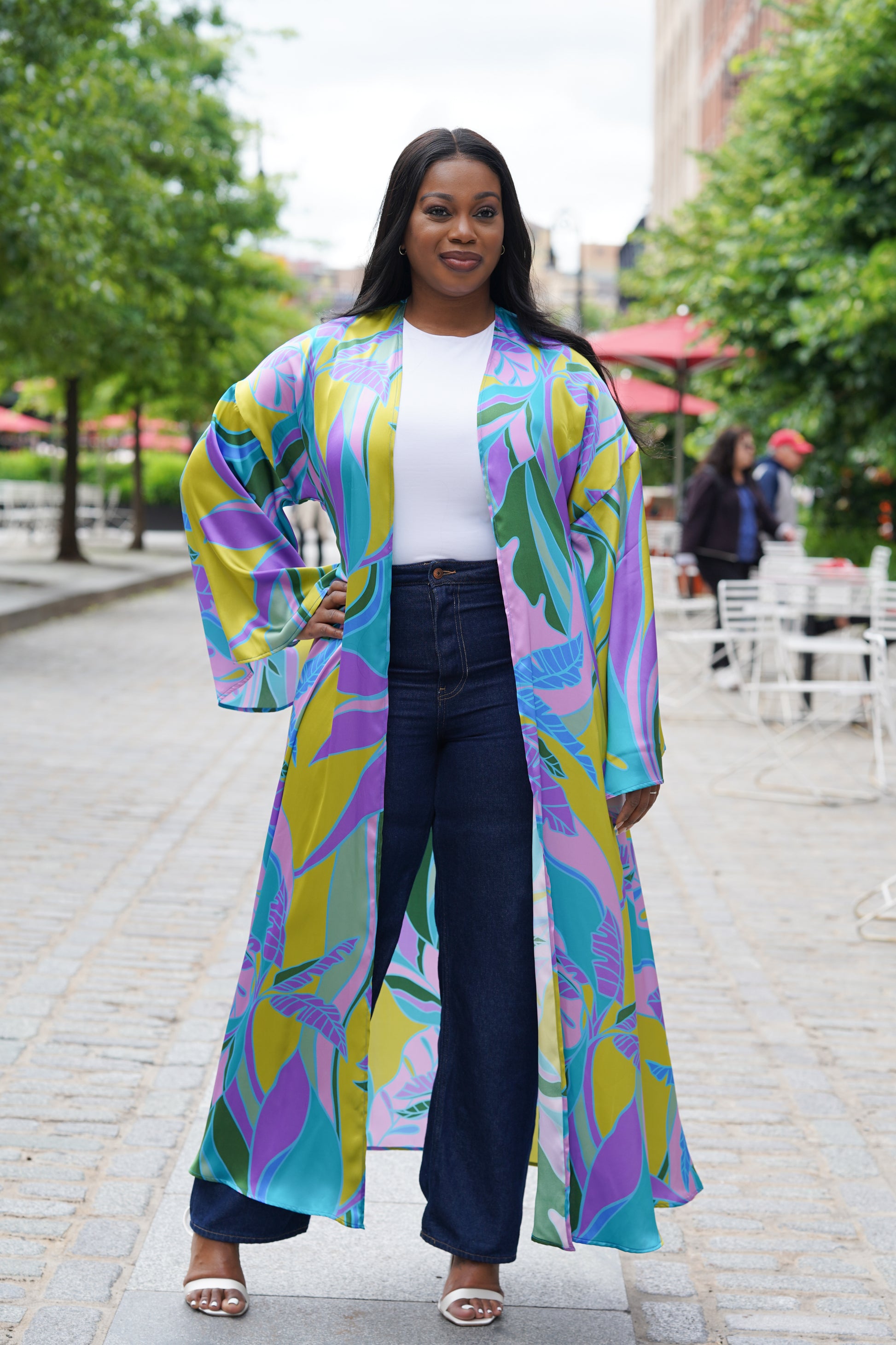 silk, women's kimono, kimono, duster, women's fashion, slow fashion, fashion, made to order, made to measure, emerging designer, sustainable fashion, women's clothes, fashion designer